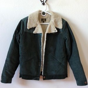 Corduroy wrangler billabong Sherpa jacket